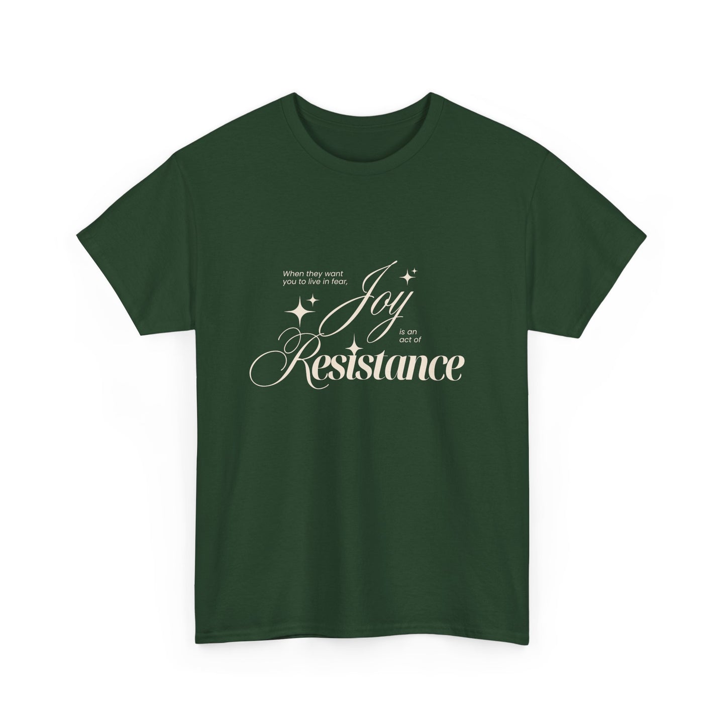 Joy is an Act of Resistance 2 Cotton Tee