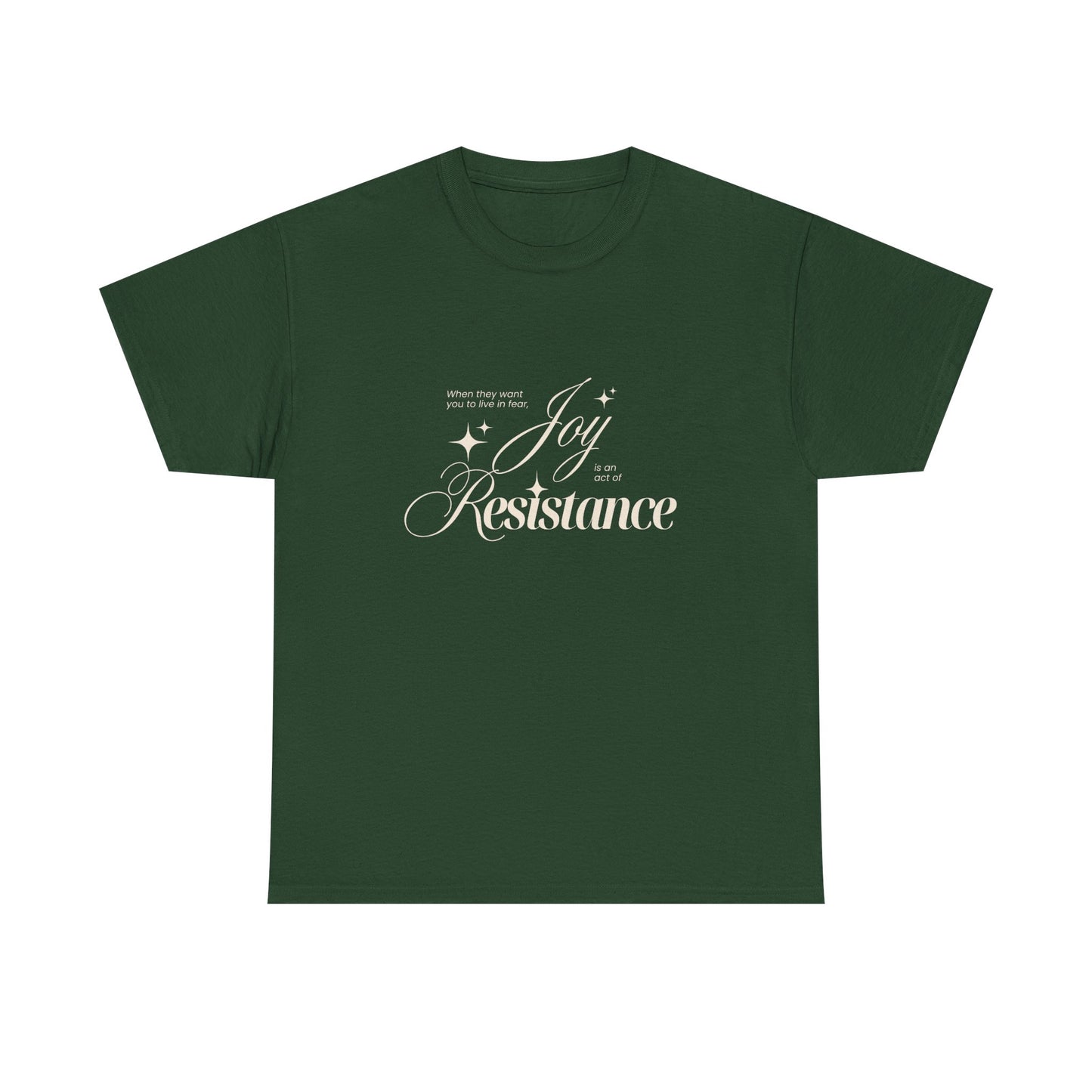 Joy is an Act of Resistance 2 Cotton Tee