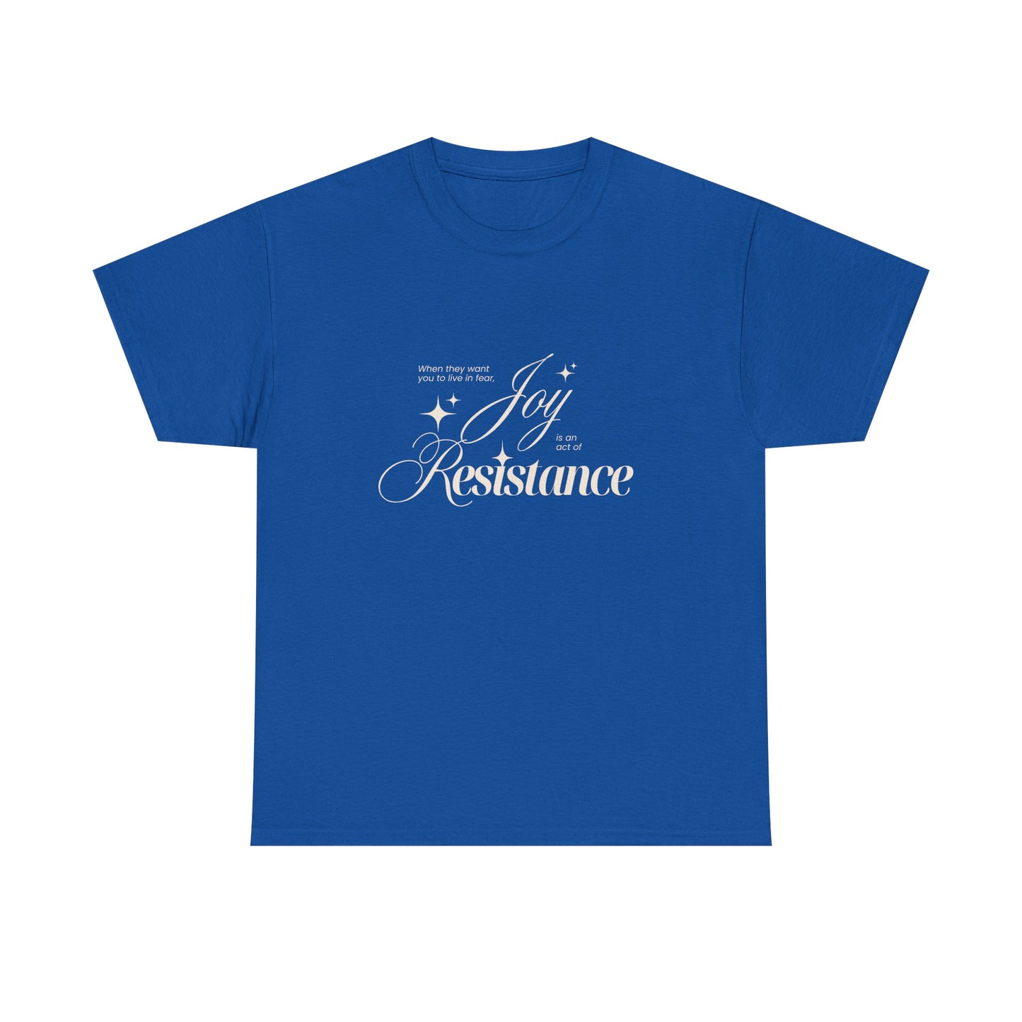 Joy is an Act of Resistance 2 Cotton Tee