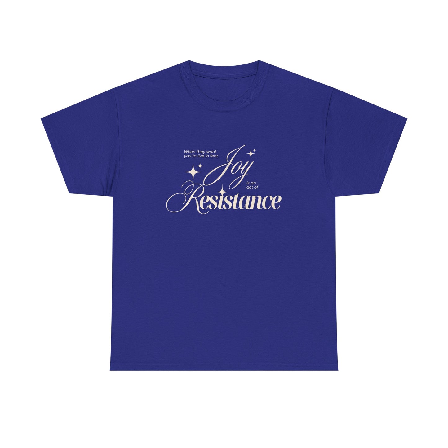 Joy is an Act of Resistance 2 Cotton Tee