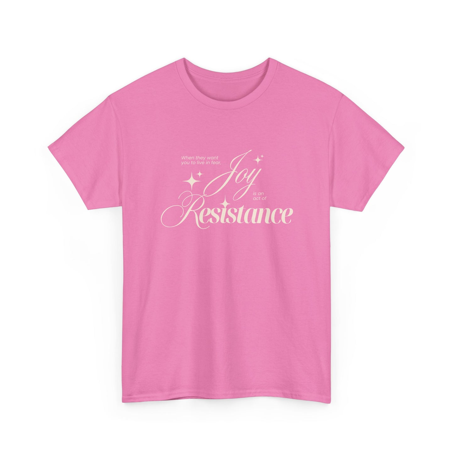 Joy is an Act of Resistance 2 Cotton Tee