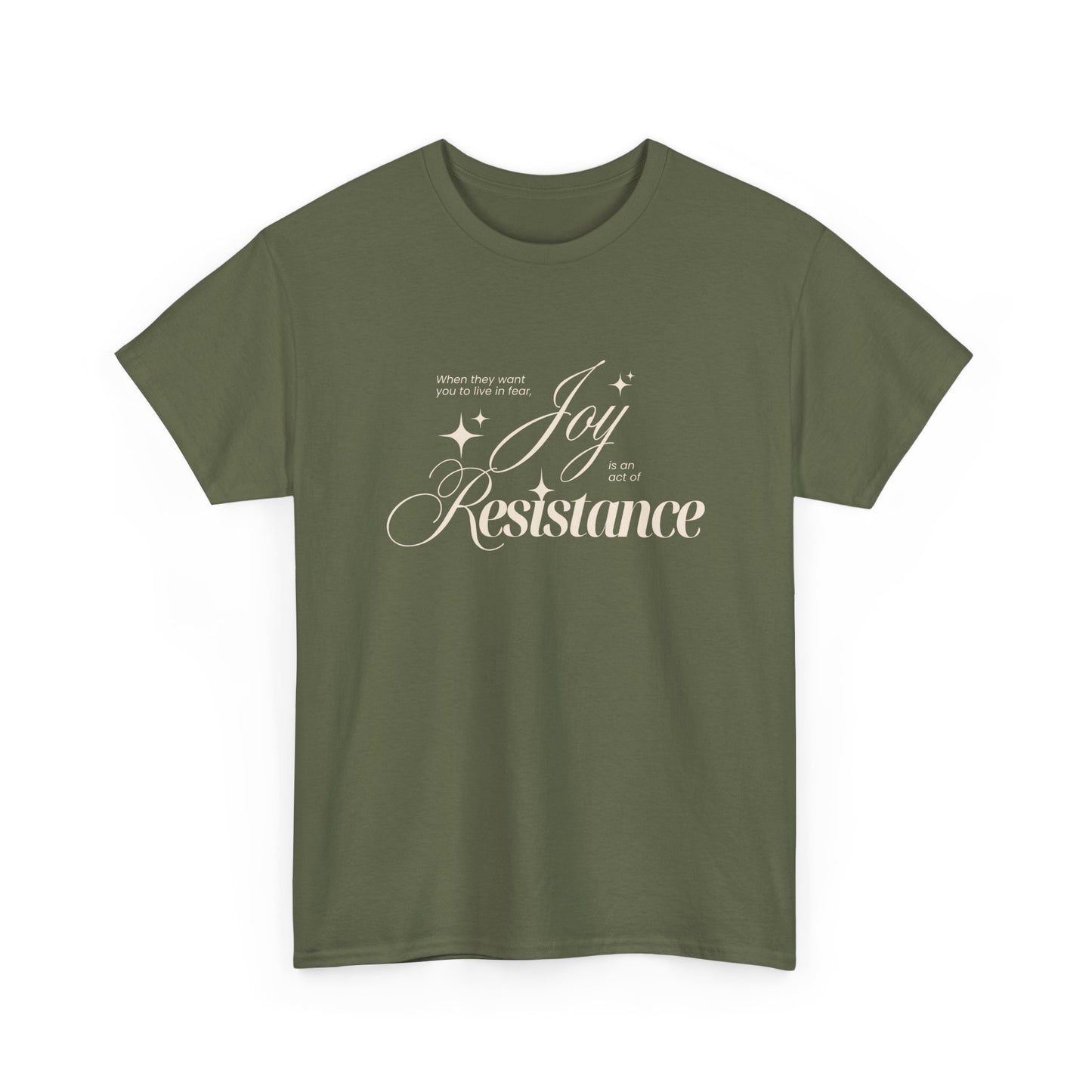 Joy is an Act of Resistance 2 Cotton Tee