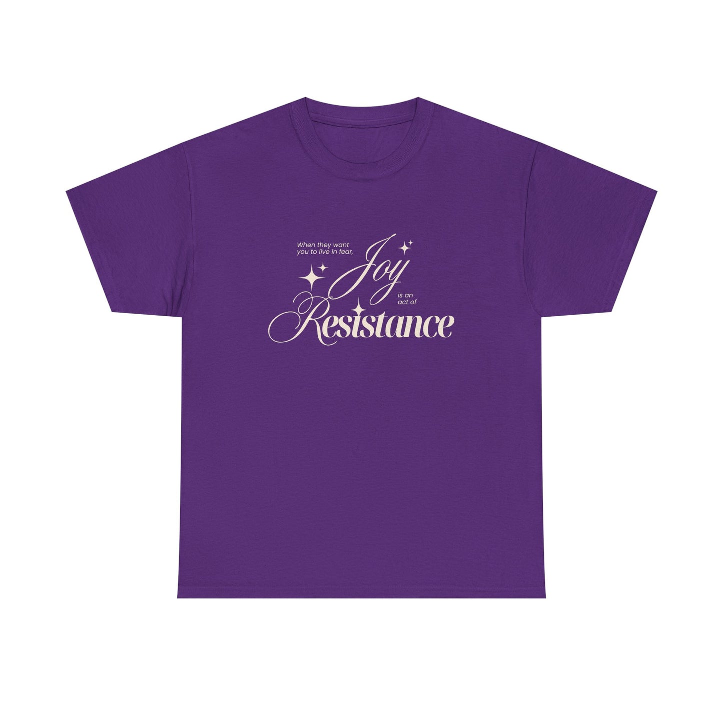 Joy is an Act of Resistance 2 Cotton Tee
