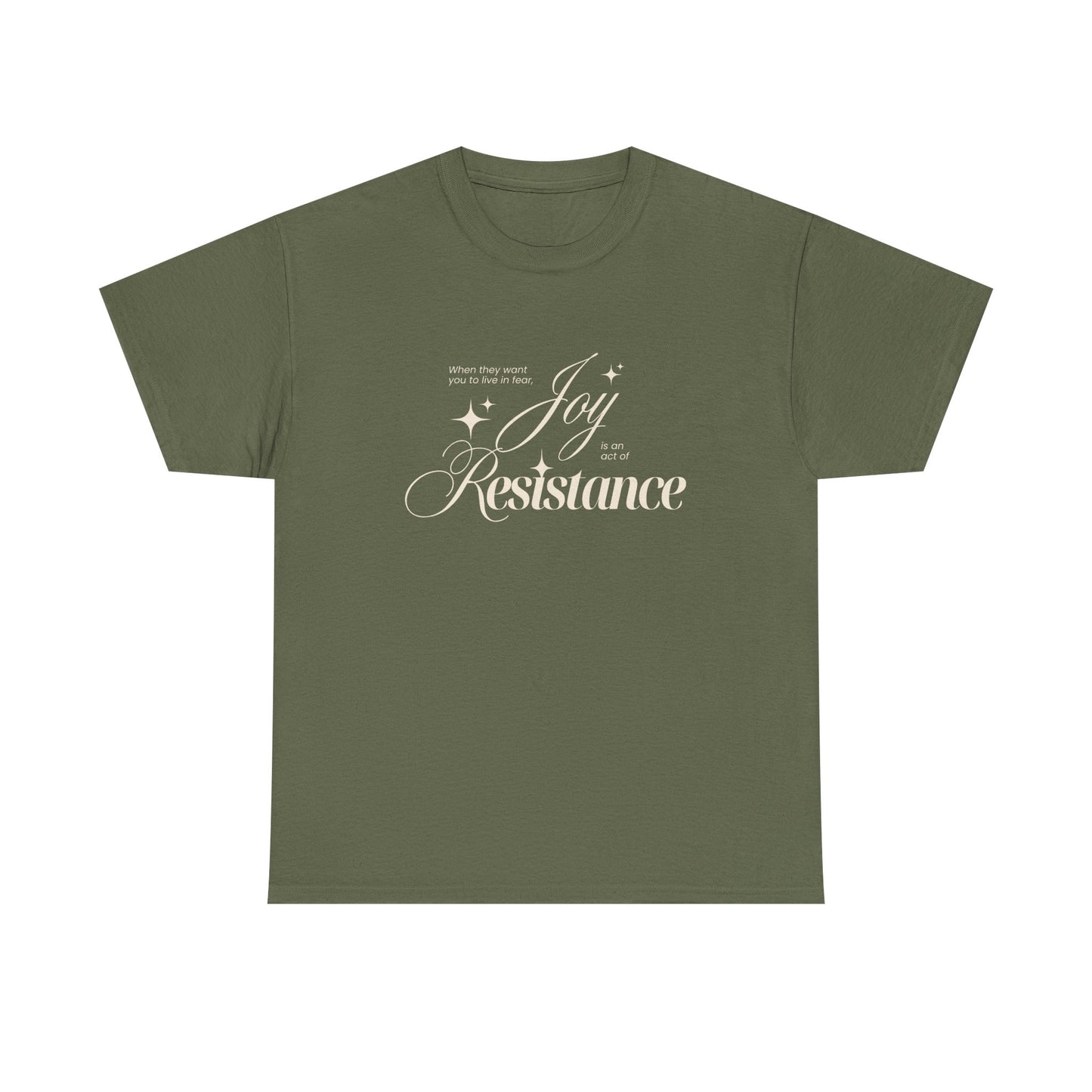 Joy is an Act of Resistance 2 Cotton Tee