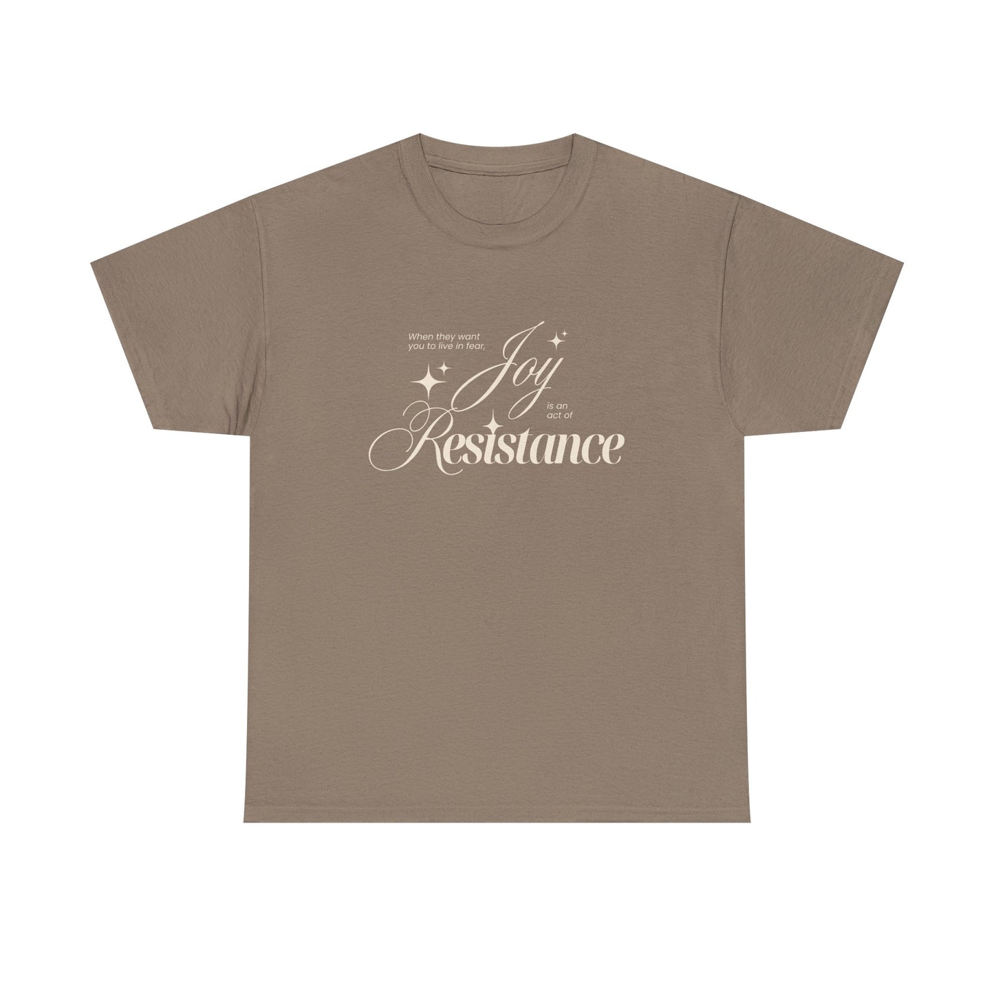 Joy is an Act of Resistance 2 Cotton Tee