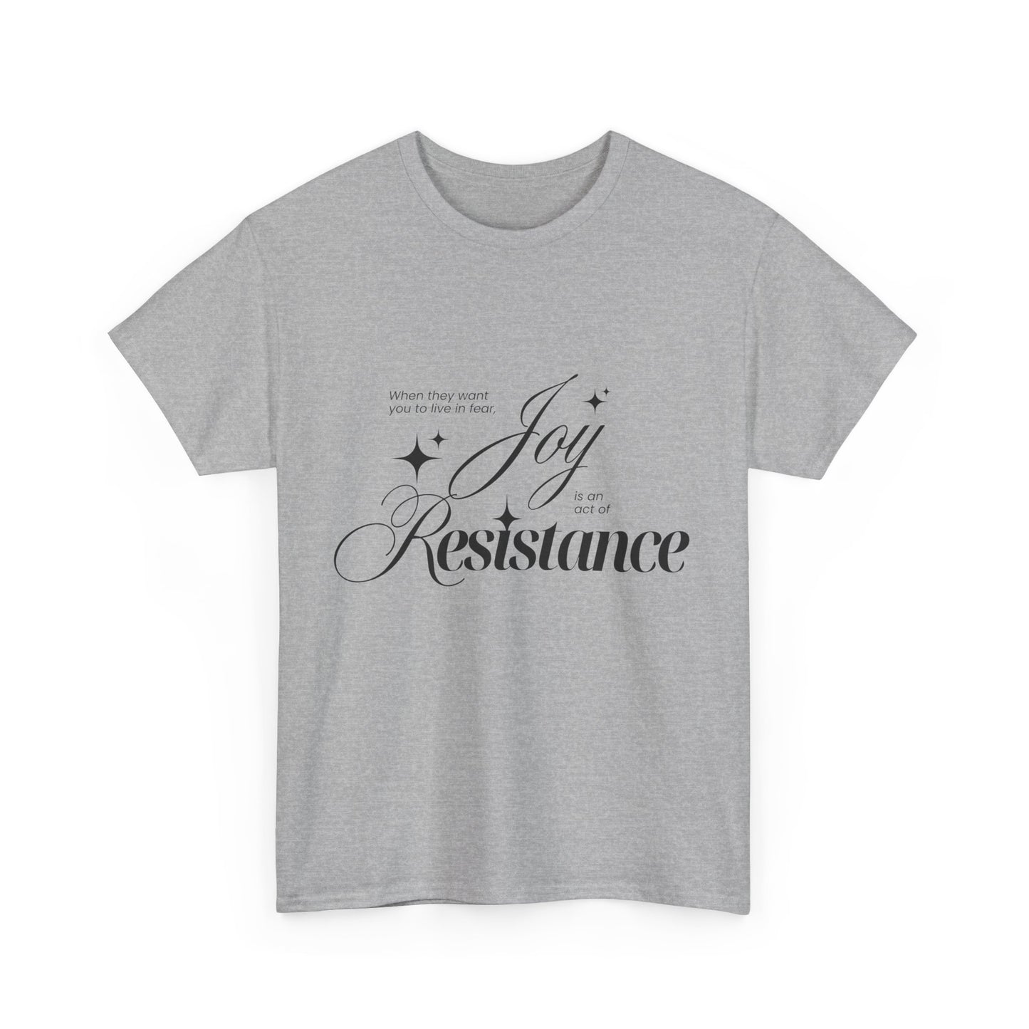 Joy is an Act of Resistence Cotton Tee