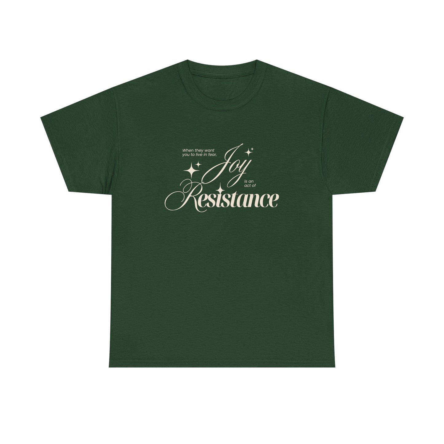 Joy is an Act of Resistance 2 Cotton Tee