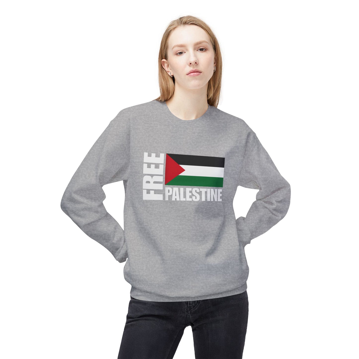 Free Palestine Crewneck Sweater