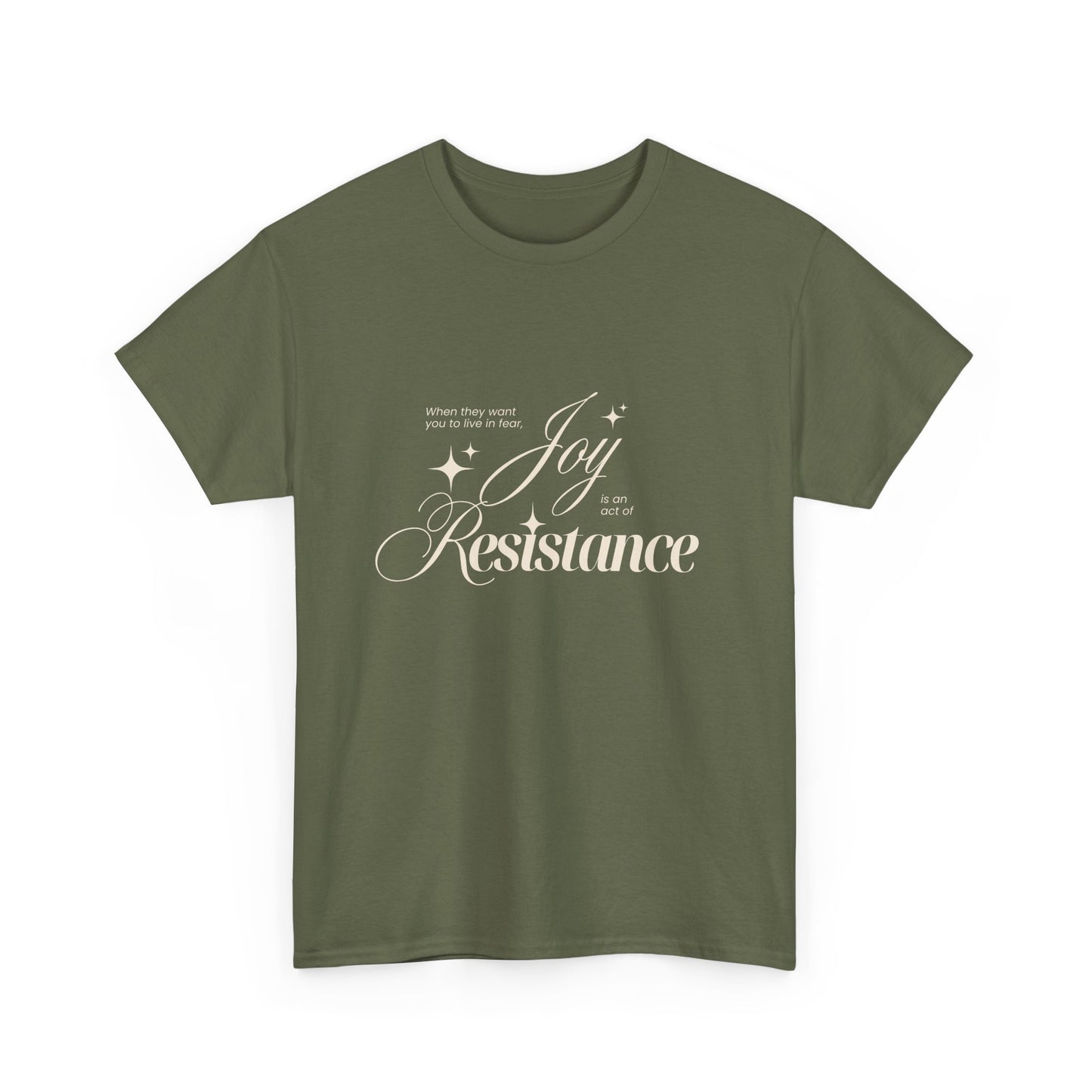 Joy is an Act of Resistance 2 Cotton Tee