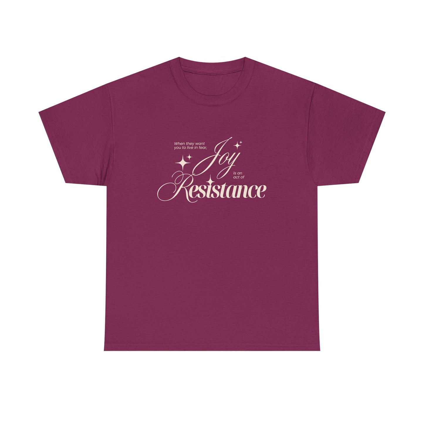 Joy is an Act of Resistance 2 Cotton Tee
