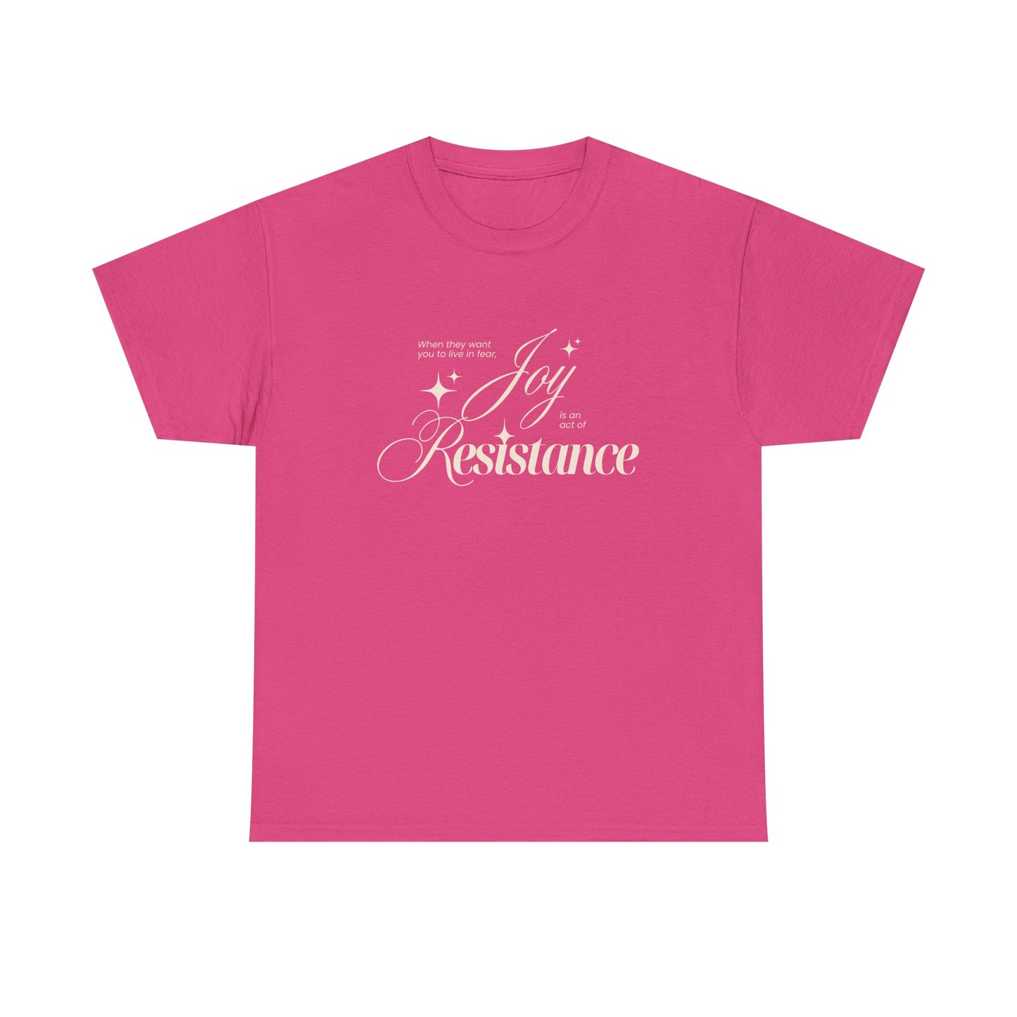Joy is an Act of Resistance 2 Cotton Tee