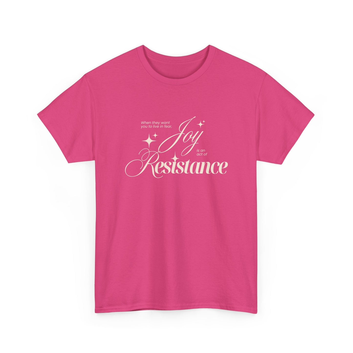 Joy is an Act of Resistance 2 Cotton Tee