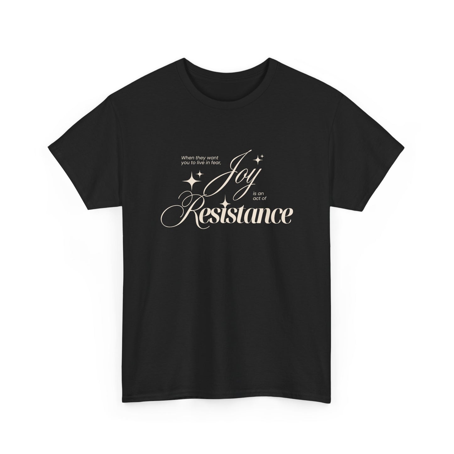 Joy is an Act of Resistance 2 Cotton Tee